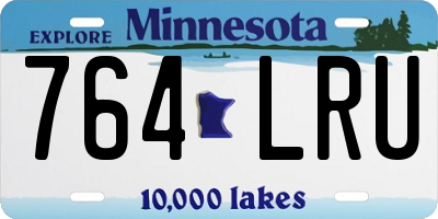 MN license plate 764LRU