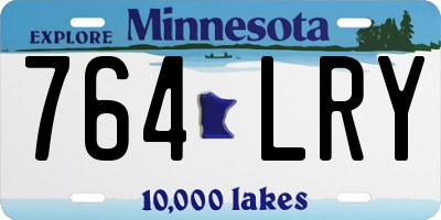 MN license plate 764LRY