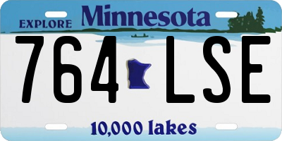 MN license plate 764LSE