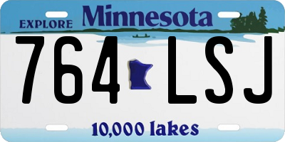 MN license plate 764LSJ