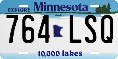 MN license plate 764LSQ
