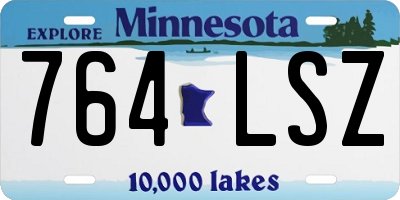 MN license plate 764LSZ