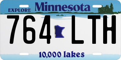 MN license plate 764LTH