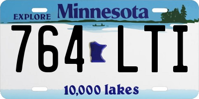 MN license plate 764LTI