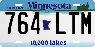 MN license plate 764LTM