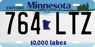 MN license plate 764LTZ