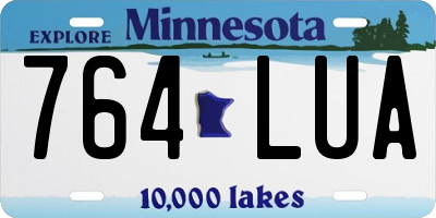 MN license plate 764LUA