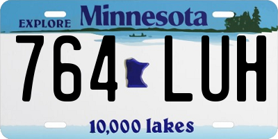 MN license plate 764LUH