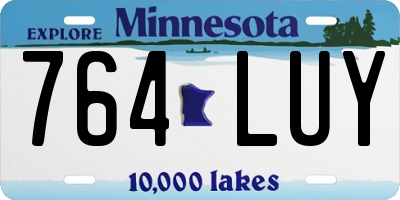 MN license plate 764LUY