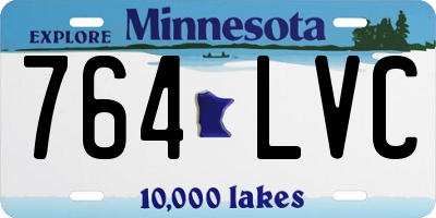 MN license plate 764LVC