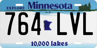 MN license plate 764LVL