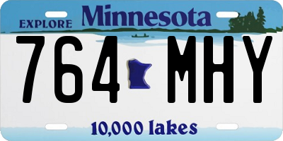 MN license plate 764MHY