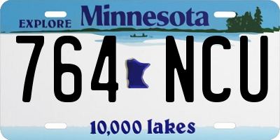 MN license plate 764NCU