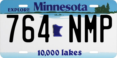 MN license plate 764NMP