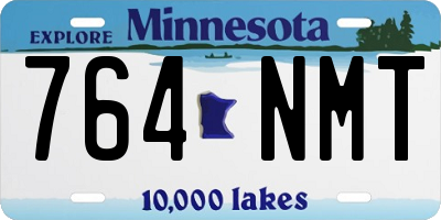 MN license plate 764NMT