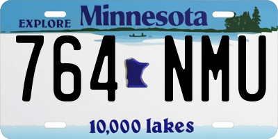 MN license plate 764NMU