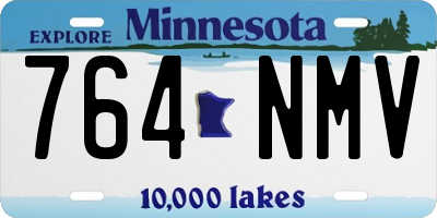 MN license plate 764NMV
