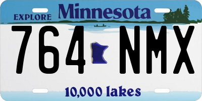 MN license plate 764NMX