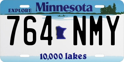MN license plate 764NMY