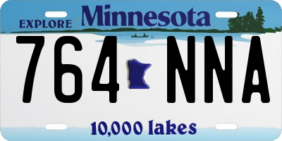 MN license plate 764NNA