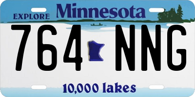MN license plate 764NNG