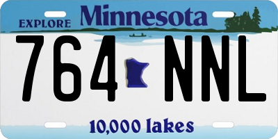 MN license plate 764NNL