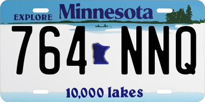 MN license plate 764NNQ