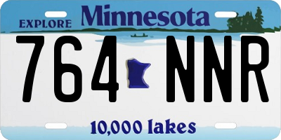 MN license plate 764NNR