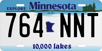 MN license plate 764NNT