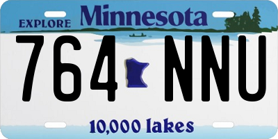 MN license plate 764NNU