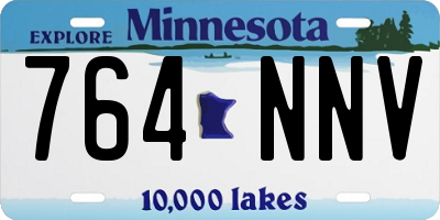 MN license plate 764NNV