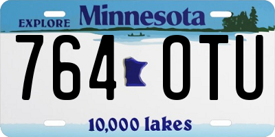 MN license plate 764OTU
