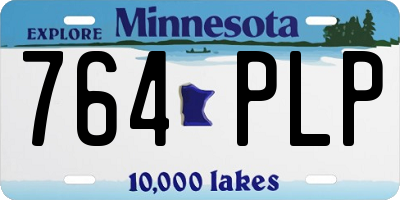 MN license plate 764PLP