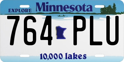MN license plate 764PLU