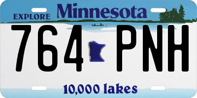 MN license plate 764PNH