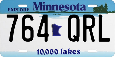 MN license plate 764QRL