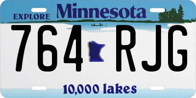 MN license plate 764RJG