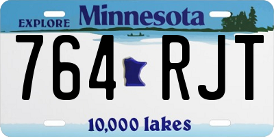 MN license plate 764RJT