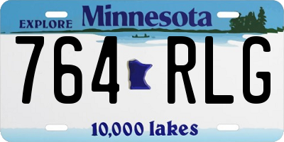 MN license plate 764RLG