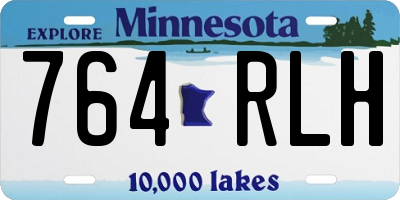 MN license plate 764RLH