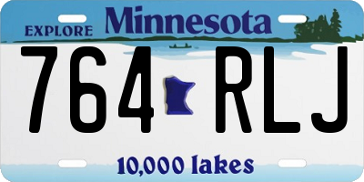 MN license plate 764RLJ