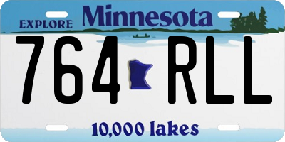 MN license plate 764RLL
