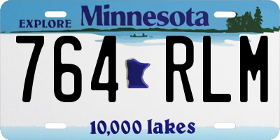 MN license plate 764RLM