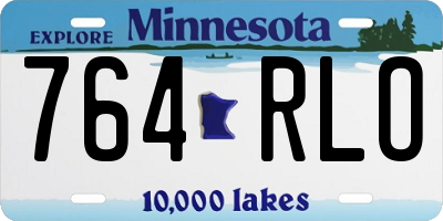 MN license plate 764RLO