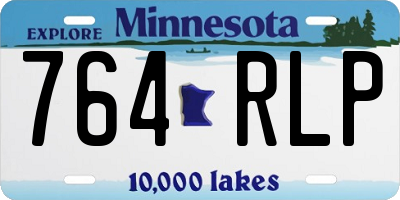 MN license plate 764RLP
