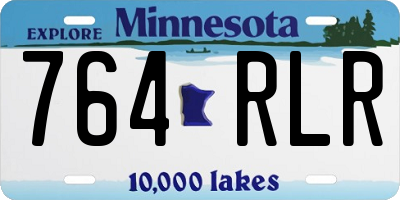 MN license plate 764RLR