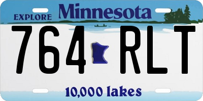 MN license plate 764RLT