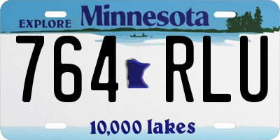 MN license plate 764RLU