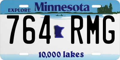 MN license plate 764RMG