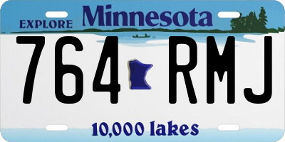 MN license plate 764RMJ